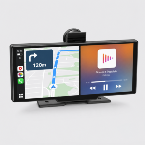 10.26-Inch Wireless CarPlay Display with Dual Dash Camera