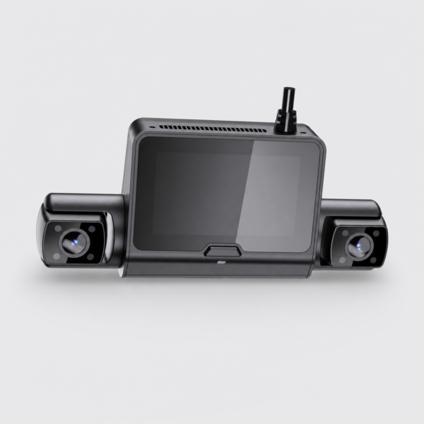 4-Channel 4G Fleet Dash Camera with Built-In Display and Optional GPS
